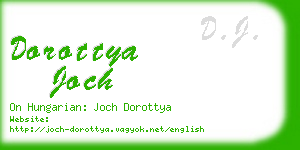 dorottya joch business card